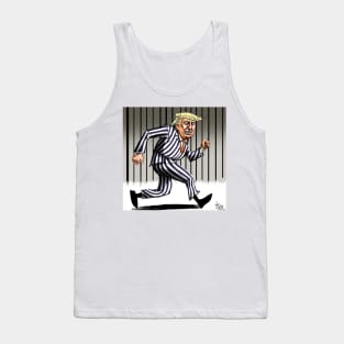 Trump running from Prison T-Shirts Design Tank Top